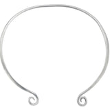 Volute Silver Collar