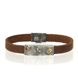 Sentinel Wing Leather Bracelet for Men