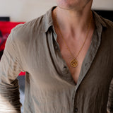 Samas Disk Chain Necklace