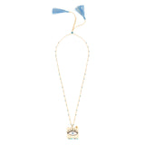 Evil Eye Pillow Necklace