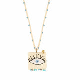 Evil Eye Pillow Necklace