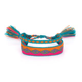 Woven Bracelet Combos - Cotton Candy Orange