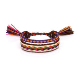 Woven Bracelet Combos - Orange and Purple