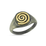 Spiral Yellow Gold Ring