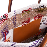 Fresco Kilim Weekender Bag with Leather Straps