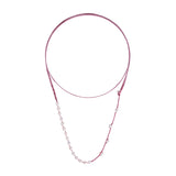 Silk Pearl Çarpana Necklace