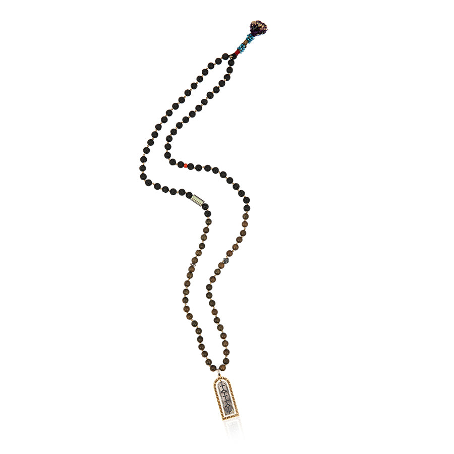 Gate of Ararat Mala Necklace Green Sandalwood – Anu Temple Design