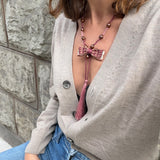 Pearl Bowtie Necklace